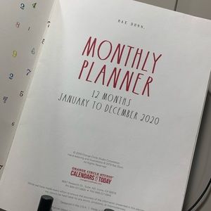 2020  Rae Dunn planner